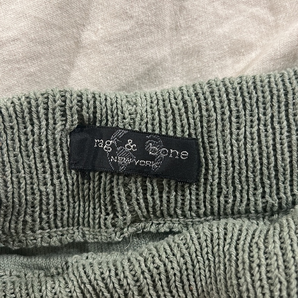 Rag And Bone Green Knitted Small Shorts - image 2